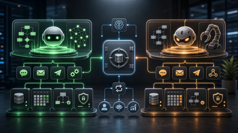 Confronto tra agenti AI self-hosted con vault di memoria, gateway sicuri e route di automazione.